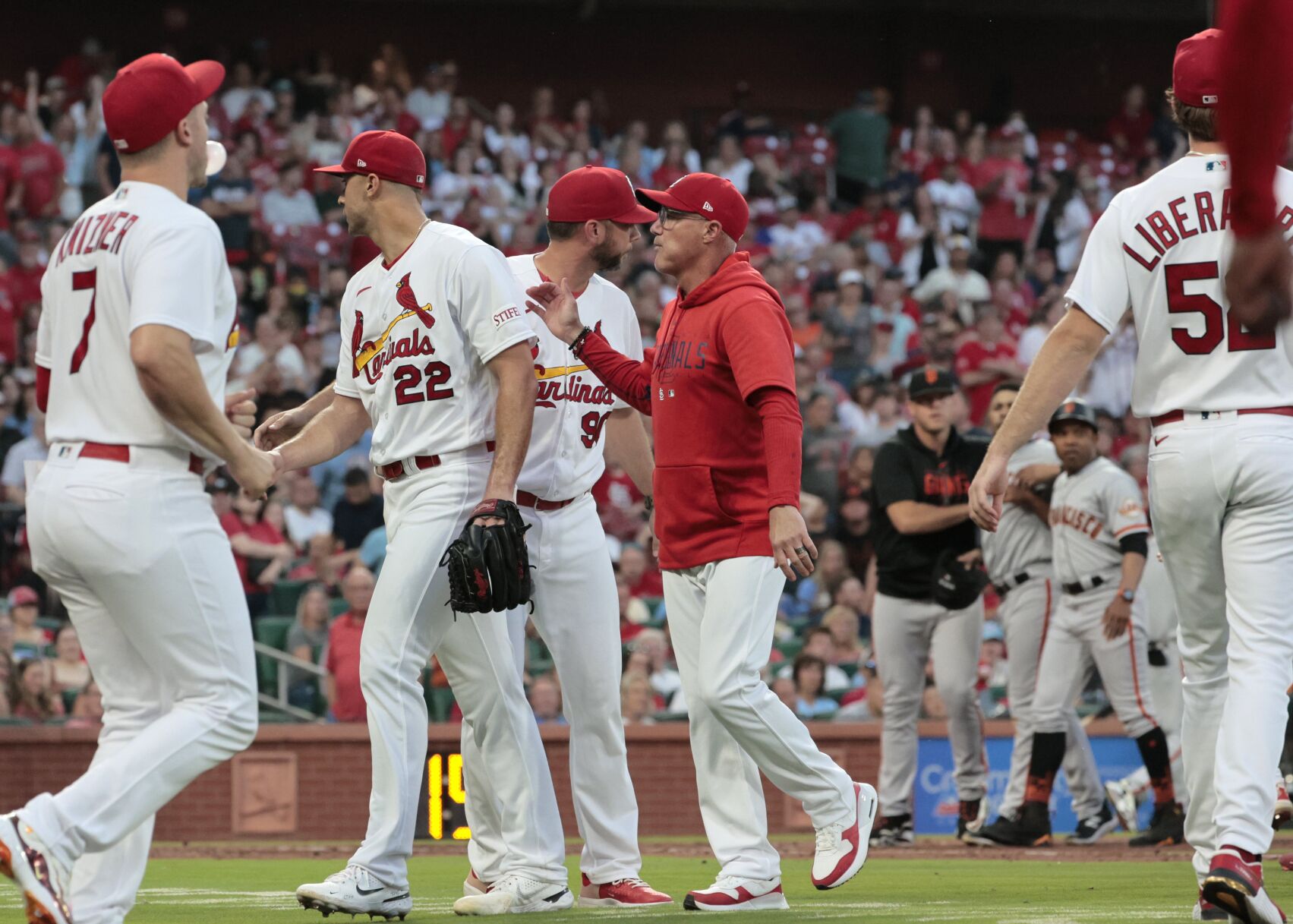 Game 2 of St. Louis Cardinals and San Francisco Giants series
